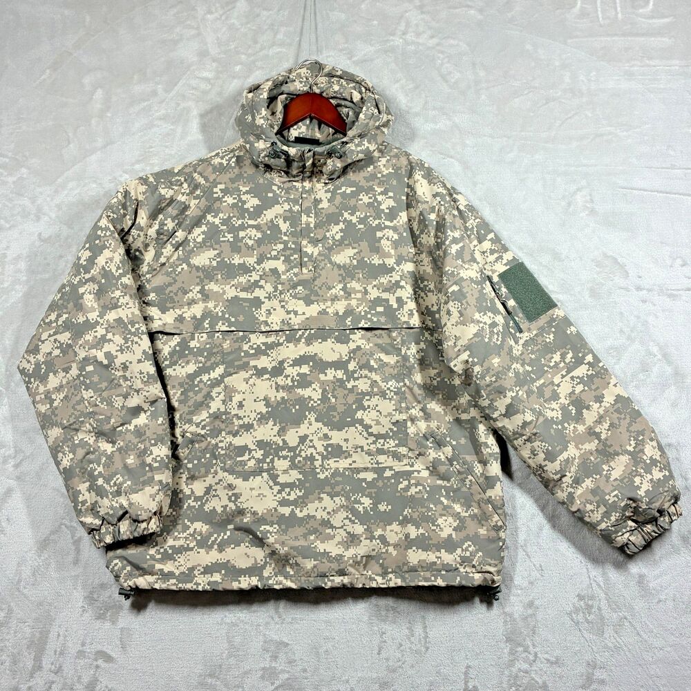 Mil-Tec Sturm Combat Winter Anorak XL AT-Digital Camo Hooded Fleece Lined Jacket